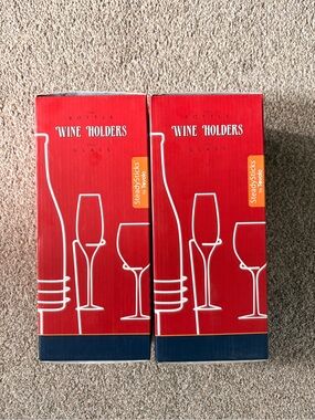 Pottery Barn Red Wine Holders - Set of 2